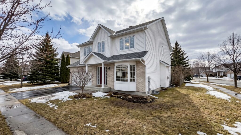 Well-maintained Ottawa home with clean windows in spring