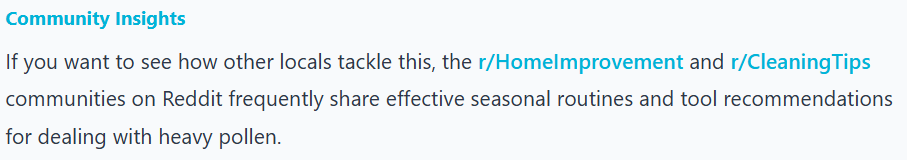 community insights