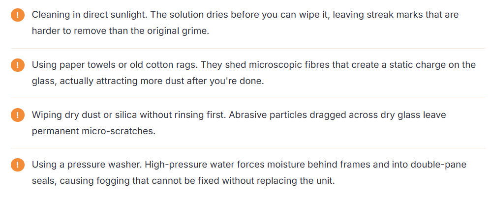 window cleaning mistakes