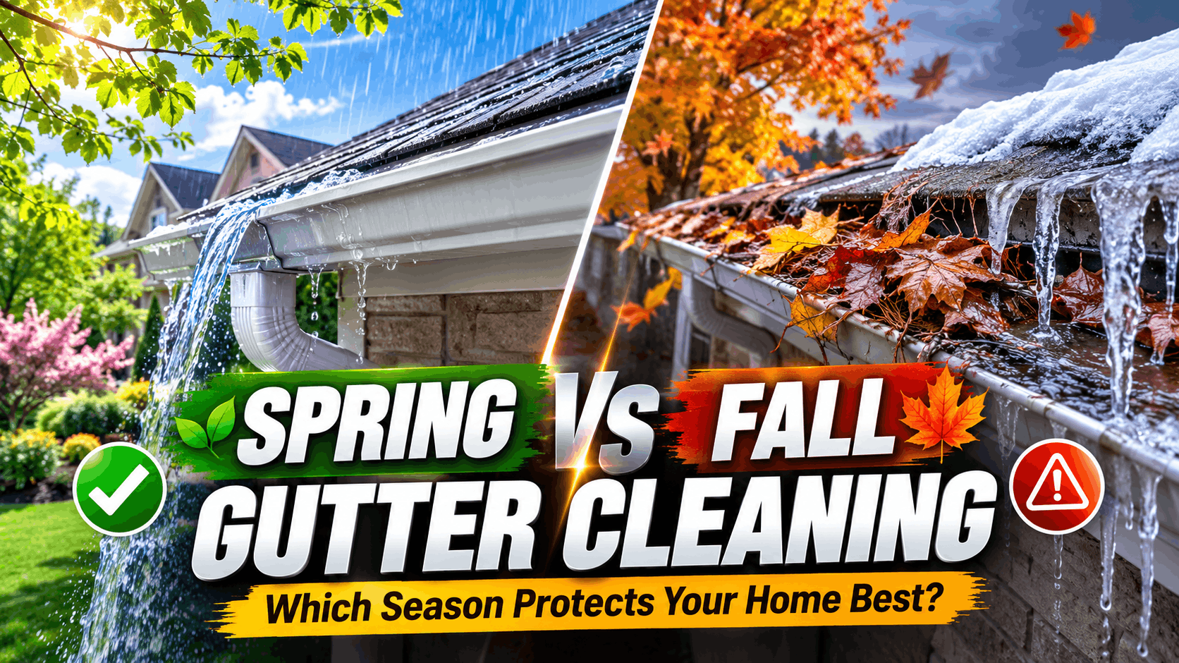 spring vs fall gutter cleaning