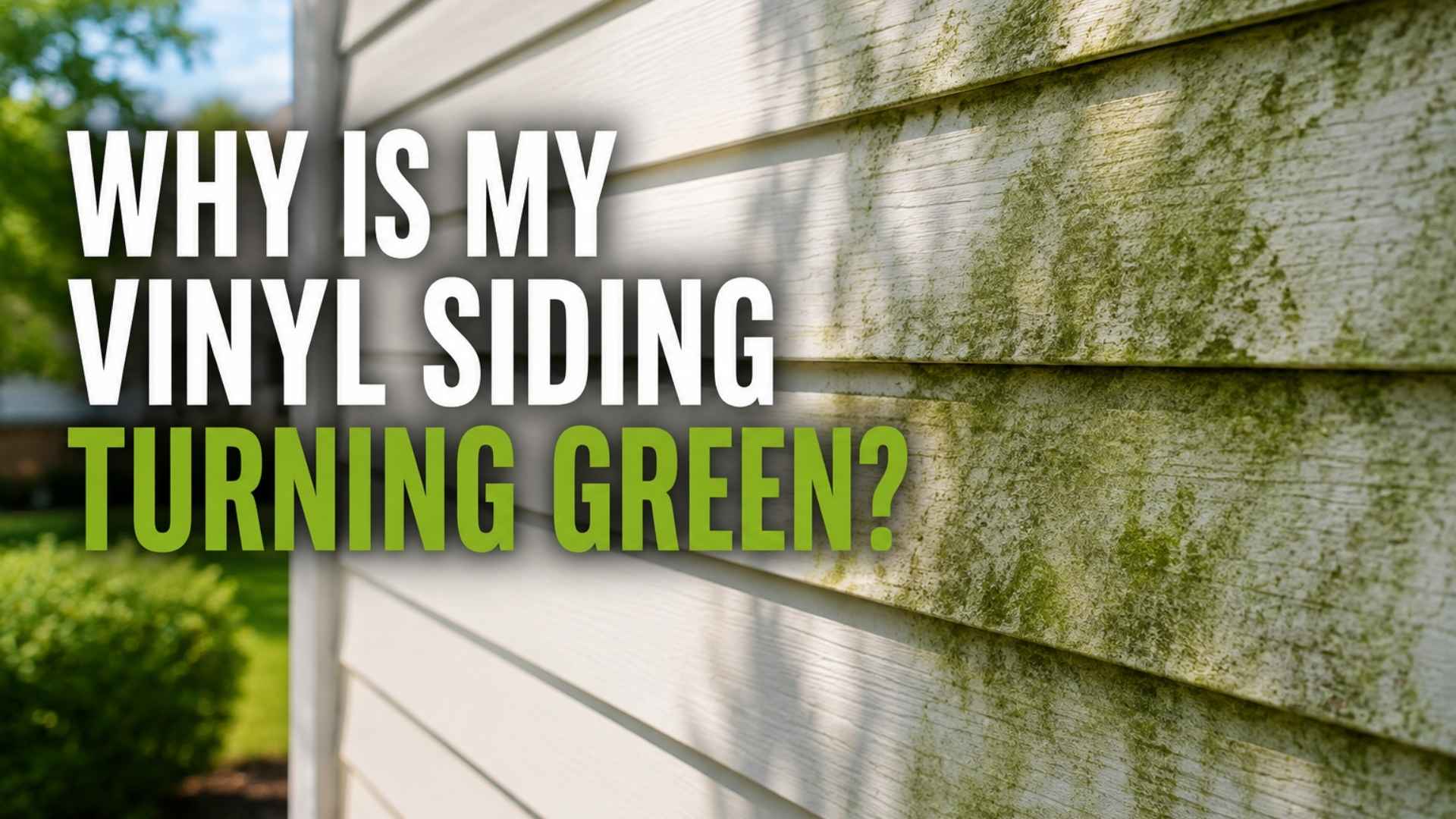 green mold on vinyl siding